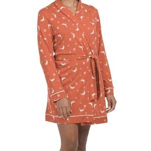 NWT Cosabella Sahara Ski Trip Long Sleeve Wrap Robe Sz S Small